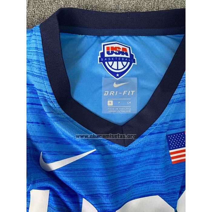 Camiseta USA 2021 Kevin Durant NO 7 Azul